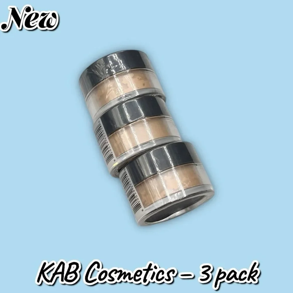 New & Sealed KAB Cosmetics Translucent Loose Setting Powder – 3 Pack Bundle